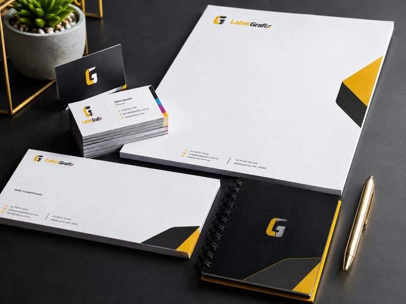 Professional business cards and branded stationery