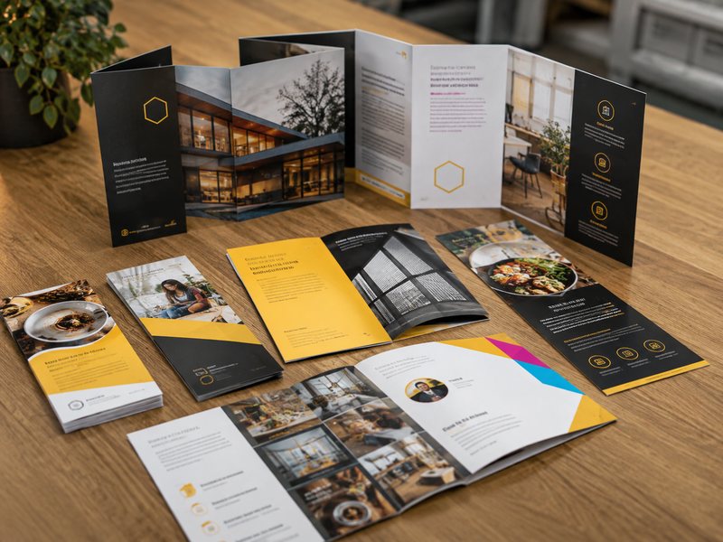 Professionally printed flyers and brochures